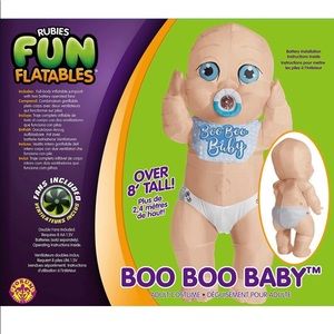 Inflatable baby boy and baby girl costumes